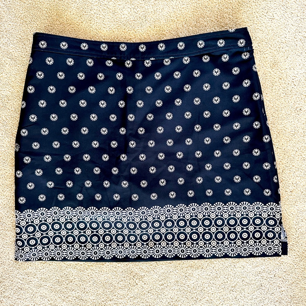 Navy Patterned Women's Skort - Classic Navy